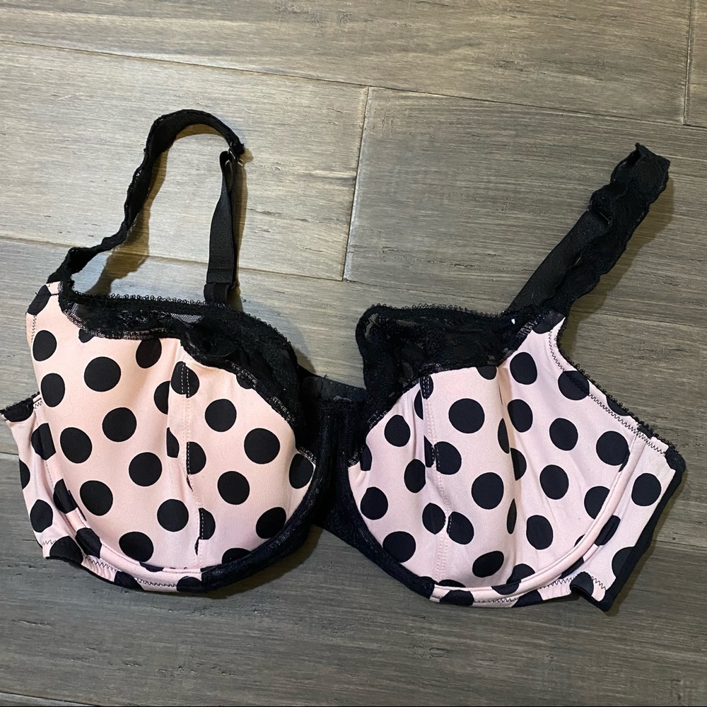 Cacique polka dot French Blaconette bra
